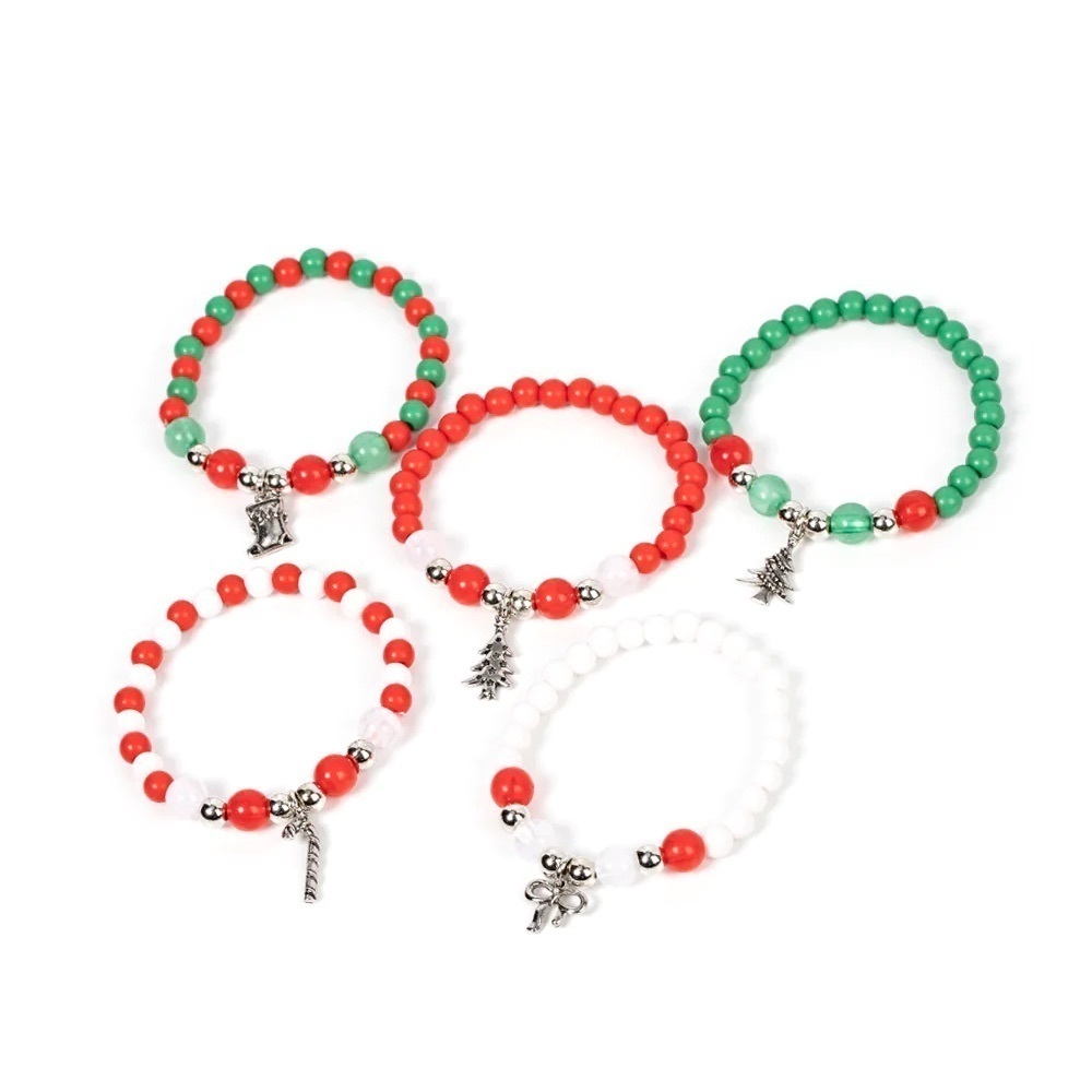 Paparazzi Starlet Shimmer Christmas Kids Bracelets 5 pack